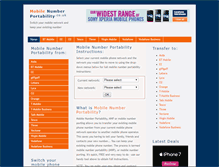 Tablet Screenshot of mobilenumberportability.co.uk